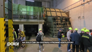 Na Dole ČSM-Jih odstavili výkonné ventilátory, celé uzavírané podzemí teď větrá jen severní šachta