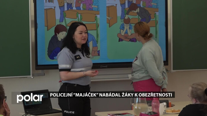 Policejní “Majáček” varoval před nástrahami žáky odborné školy