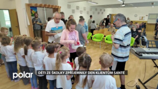Děti z havířovské mateřské školy přinesly radost klientům Santé s mentálním hendikepem