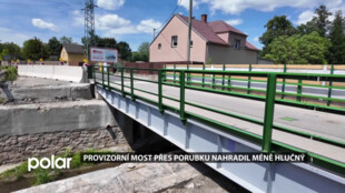 Provizorní most byl vyměněn. Původní byl příliš hlučný