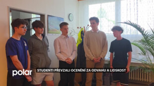 Zasáhli v krizové situaci. Středoškoláci převzali ocenění za poskytnutí první pomoci