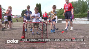 Nemocné děti ze Sanatoria Klimkovice si zahrály hokejbal s českými reprezentantkami