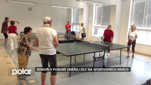 Senioři v Porubě změřili síly na sportovních hrách. Nejlepší postoupili na Mezinárodní sportovní hry