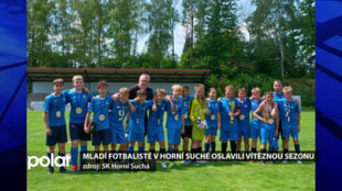 Mladí fotbalisté v Horní Suché oslavili vítěznou sezonu