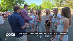 Na ZŠ Palkovice ocenili úspěšné školáky a rozloučili se s deváťáky