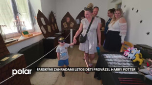 Farskými zahradami letos děti v Rychvaldě provázel Harry Potter