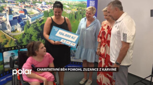 Organizátoři charitativního běhu v Karviné předali peníze potřebné dívence