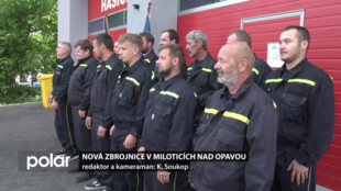 Hasiči v Miloticích nad Opavou převzali do užívání novou hasičskou zbrojnici