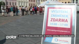 Největší zájem o vyšetření melanomu byl ve Frýdku-Místku