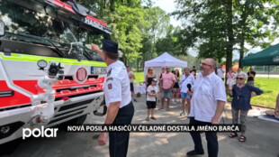 Nová posila hasičů v Čeladné dostala jméno Barča