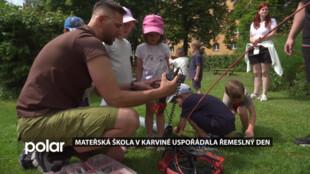Děti z karvinské školky Prameny zažily den plný řemesel