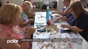 Knihovna v Karviné pořádá tvůrčí setkání pro dospělé