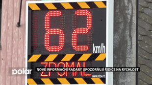 Nové informační radary upozorňují řidiče na rychlost