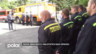 Hasiči v Miloticích nad Opavou převzali do užívání novou hasičskou zbrojnici