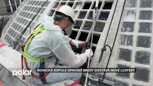 Rekonstrukce bývalého obchodního domu pokračuje. Ikonická kopule opavské Bredy dostává nové luxfery