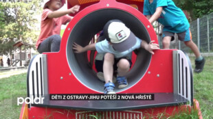 Děti z Ostravy-Jihu potěší 2 nová hřiště. Jejich vytvoření navrhla aktivní babička