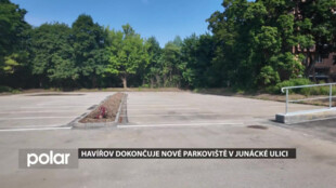 Havířov dokončuje nové parkoviště v Junácké ulici