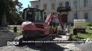 Žula místo asfaltu zlepší dojem ze studéneckého zámku