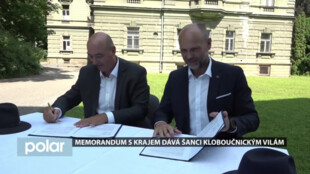 Memorandum s krajem dává šanci kloboučnickým vilám