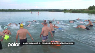 Na Karvinském moři proběhl druhý ročník plaveckých závodů Karvinská míle