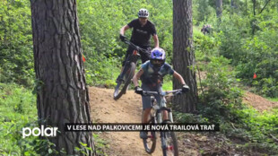 V lese nad Palkovicemi se podařilo vybudovat novou trailovou trať