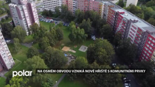 V Porubě na 8. obvodu vzniká nové hřiště. Nabídne prvky pro všechny generace