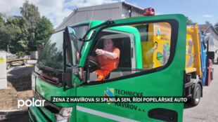 Popelářkou chtěla být odmala, dnes řídí vůz Technických služeb Havířov