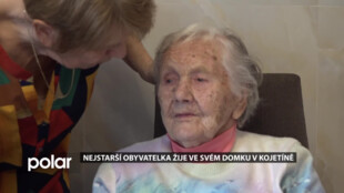 Marie Jakůbková žije ve svém domku v Kojetíně, ve 104 letech je nejstarší obyvatelkou Nového Jičína