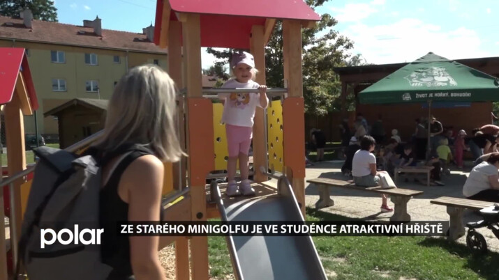 Ze starého minigolfu je ve Studénce atraktivní hřiště
