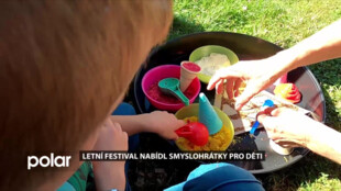 BEZ KOMENTÁŘE: Letní festival nabídl smyslohrátky pro děti ve Studénce