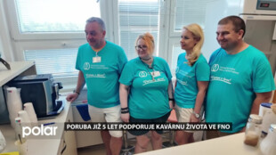Poruba 5 let podporuje Kavárnu života ve FNO. Na Klinice hematoonkologie funguje již 8 let