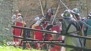 Akční dobové ukázky lidem přiblížily dobývání hradu Hukvaldy