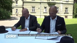 Memorandum s krajem dává šanci kloboučnickým vilám