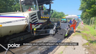 Rychlost opravy Rudné limituje jen kapacita obaloven při výrobě nového asfaltu