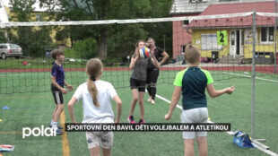 Sportovní den v Čeladné bavil děti volejbalem a atletikou