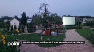 Farní zahrada v Heřmanicích se proměnila v letní kino