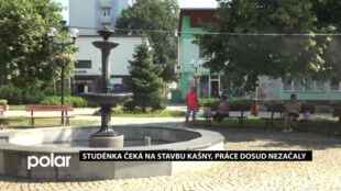 Studénka čeká na stavbu nové kašny, práce ani po šesti týdnech nezačaly