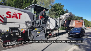 Začala oprava 12 ulic, práce potrvají do začátku září