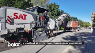 Havířově se pustili do plošných oprav komunikací