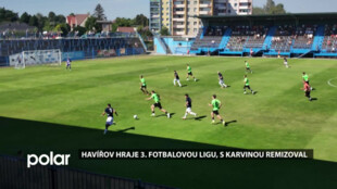 Havířov hraje 3. fotbalovou ligu, s Karvinou remizoval
