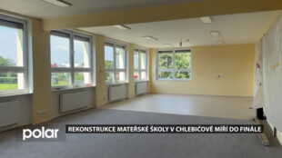 Rekonstrukce mateřské školy v Chlebičově míří do finále. V plné kráse se otevře v září