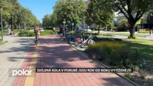 Sdílená kola v Porubě jsou rok od roku vytíženější. Nejvyužívanější jsou od června do září