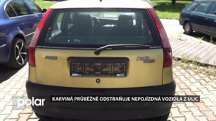 Karviná průběžně odstraňuje nepojízdná vozidla z ulic