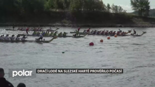 Dračí lodě na Slezské Hartě prověřilo počasí