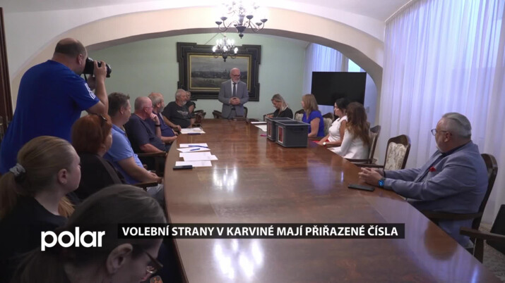 Na karvinské radnici proběhlo losování čísel pro komunální volby