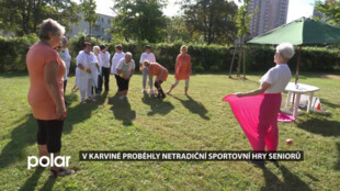 V Karviné proběhly další Netradiční sportovní hry seniorů
