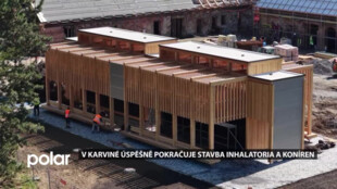 V Karviné úspěšně pokračuje stavba inhalatoria a rekonstrukce koníren a mléčnice