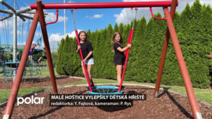 Malé Hoštice vylepšily dětská hřiště a pyšní se novou skladovací halou