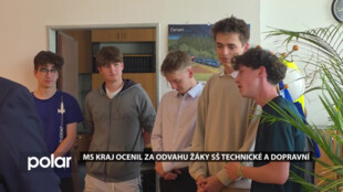 Žáci Střední školy technické a dopravní pomohli při záchraně muže
