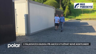 V Palkovicích budou při akcích využívat nové kontejnery